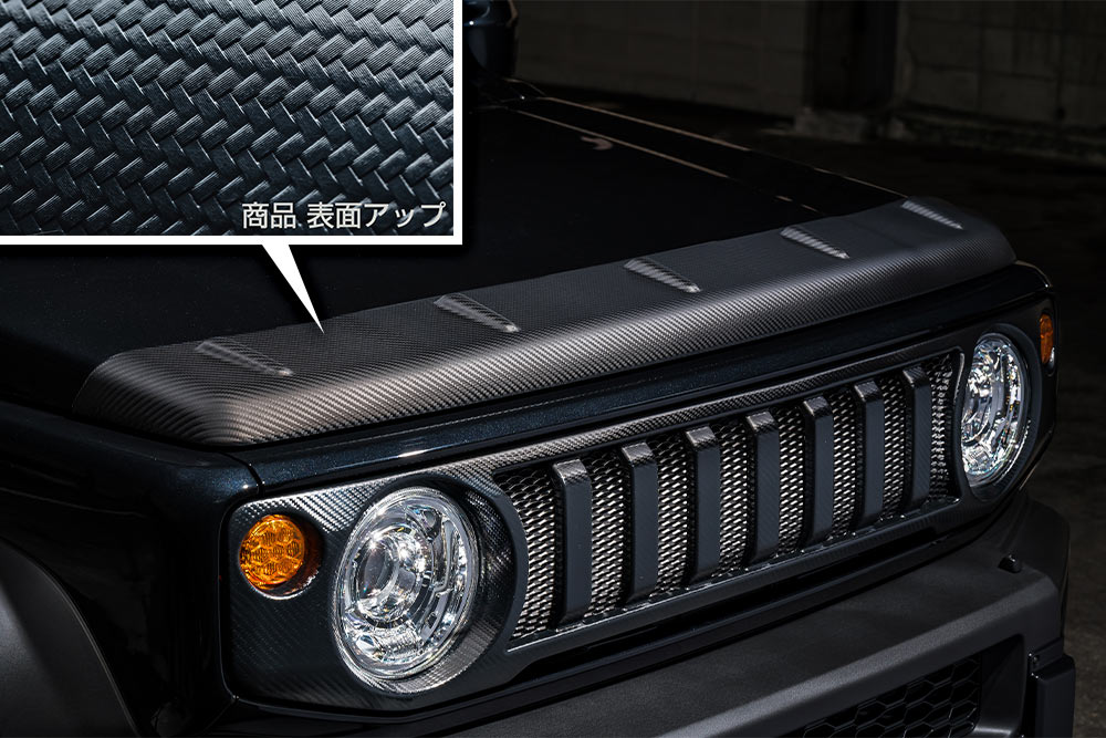 エムズスピード ジムニー JB64W ボンネットプロテクター AES製 2921-7210 M'z SPEED LUV LINE ラヴライン