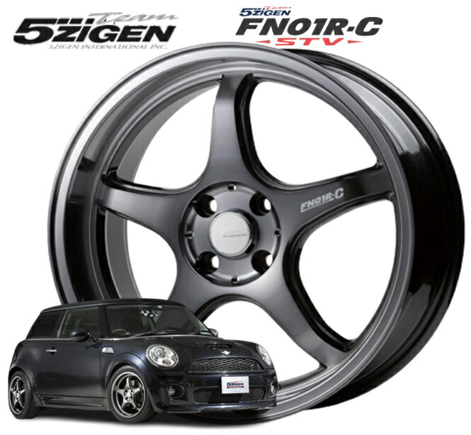 楽天市場】16インチ 4H100 5.5J+45 4穴 PRORACER FN01R-C STV