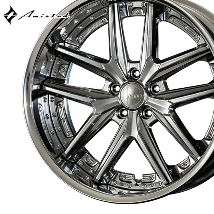20インチ 5H100 12.0J 12J+ 5穴 アミスタット ライエンT025 ホイール 1本 Amistad REIHEN T025 シャイニングシルバー