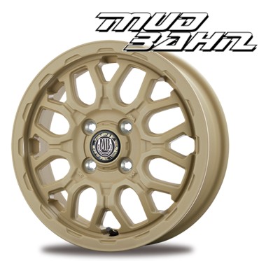 12インチ 4H100 4.00B+42 4穴 MUD BAHN XR-800M ホイール 4本 チッピングベージュ BEST マッドバーン XR-801M ME ベスト CH 27,885円