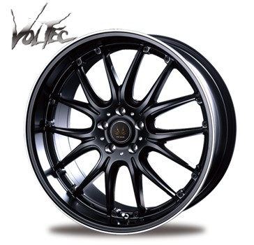 20インチ 5H114.3 9J+35 5穴 VOLTEC HYPER MS-RE ホイール 4本 ブラック/フランジポリッシュ BEST ボルテック ハイパーMS-RE ベスト CH｜シンシアモール 店