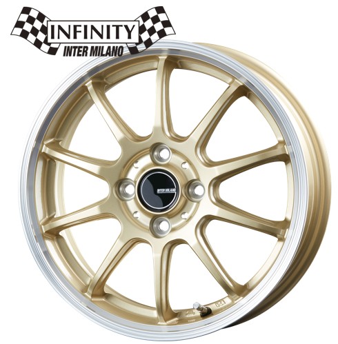 15インチ 4H100 5.5J+45 4穴 INFINITY F10 ホイール 4本 GL/RP BEST インフィンティ F10 ベスト CH