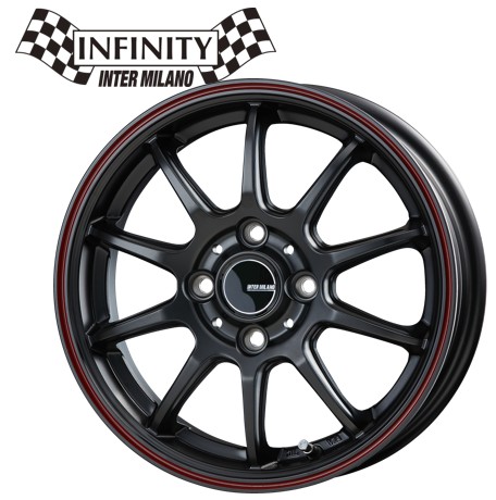 15インチ 4H100 5.5J+43 4穴 INFINITY F10 ホイール 4本 MBK/FR BEST インフィンティ F10 ベスト CH