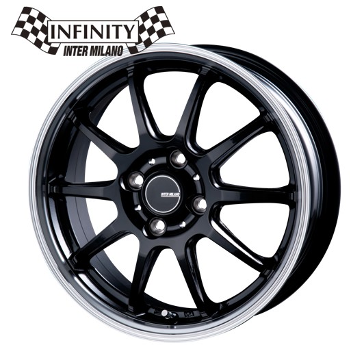 楽天市場】BEST INFINITY F10 ブラック/リムポリッシュ 14インチ 4H100