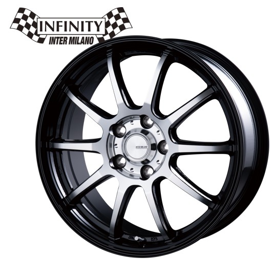 18インチ 5H114.3 8J+36 5穴 INFINITY F10 ホイール 4本 BK/DP BEST インフィンティ F10 ベスト CH