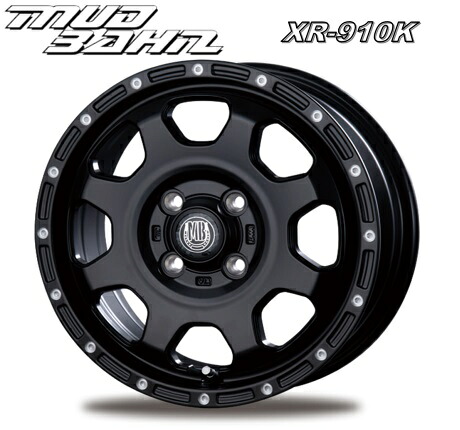 12インチ 4H100 4.00B+42 4穴 MUD BAHN XR-910K ホイール 1本 ピュアホワイト/ピアスポリッシュ BEST マッドバーン XR-910K ベスト CH｜シンシアモール 店