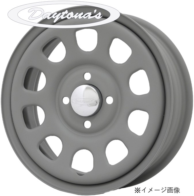 14インチ 4H100 5J+42 4穴 DAYTONA'S G2 軽専用ホイール 1本 ﾏｯﾄｸﾞﾚｰ MORITA デイトナズ G2 モリタ