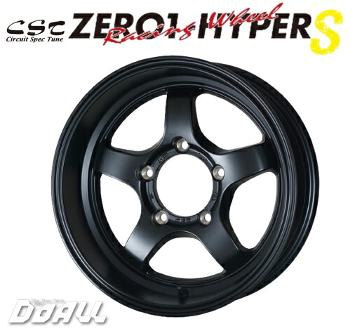 16インチ 5H139.7 6.0J+0 5穴 1本 ゼロワンハイパー S ホイール ZERO1 HYPER S DOALL フラットブラック|シンシアモール 店