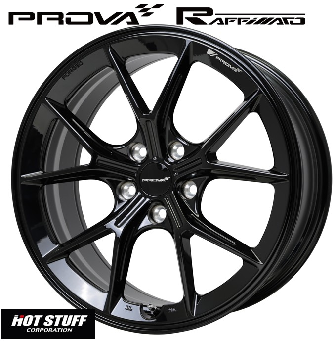 18インチ 5H114.3 8.5J+42 5穴 1本 プローバ ラフィナート ホイール PROVA RAFFINATO HOT STUFF ホットスタッフ プレミアムブラック｜シンシアモール 店