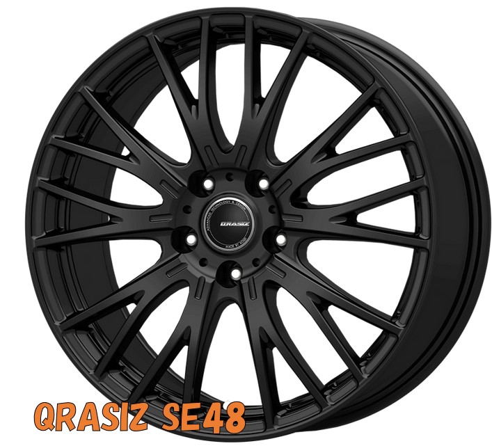 16インチ 5H114 6.5J+40 5穴 1本 クレイシズ SE48 ホイール QRASIZ SE48 KOSEI マットブラック KY