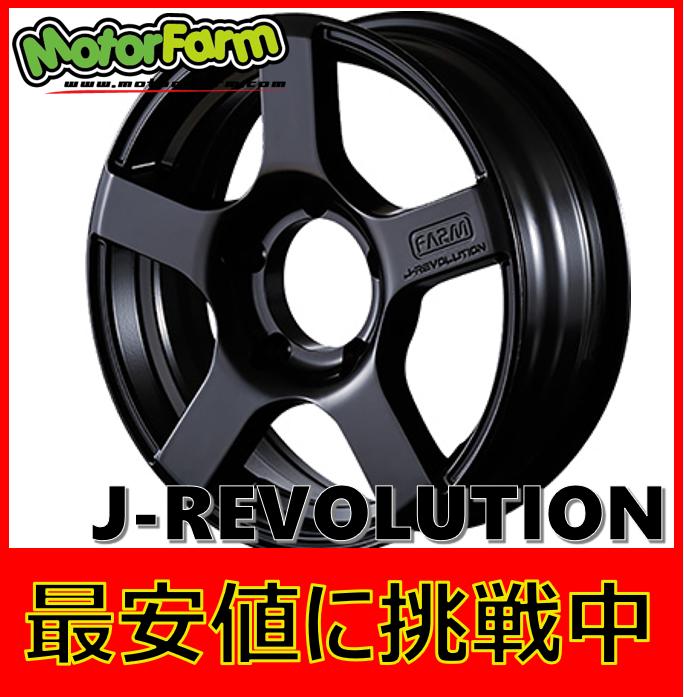 16インチ 5H139.7 5.5J-25 5穴 4本 ホイール J-REVOLUTION MOTOR FARM モーターファーム マットブラック｜シンシアモール 店