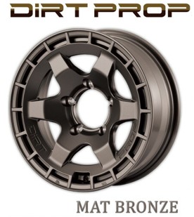 16インチ 6H139.7 7J+38 6穴 1本 ホイール DiRT PROP MOTOR FARM モーターファーム マットブロンズ