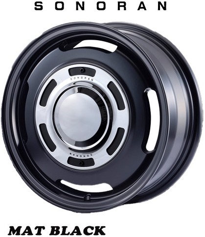 17インチ 5H127 8.0J +38 5穴 4本 ホイール SONORAN MOTOR FARM モーターファーム マットブラック|シンシアモール 店