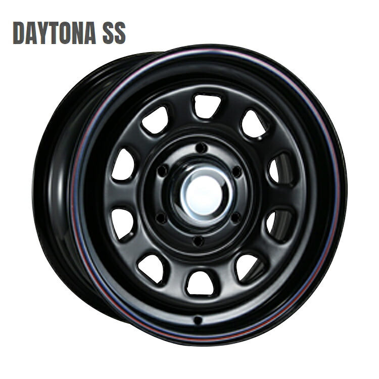 16インチ 6H139.7 6.5J+45 6穴 1本 デイトナSS キャラバン ホイール DAYTONA SS MLJ ブラックred/blueline KY
