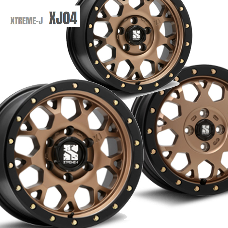 16インチ 5H139.7 5.5J-5 5穴 4本 1台分セット エクストリームJ XJ04 ジムニーシエラ ホイール XTREME-J XJ04 MLJ マットブロンズブラックリム KY