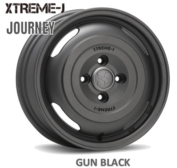 14インチ5H114.3 5J+48 5穴 1本 ホイール XTREME-J JOURNEY MLJ ガンブラック KY