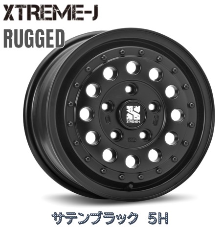 16インチ 5H100 6.5J+38 5穴 1本 エクストリームJ ラギッド スバル ホイール XTREME-J RUGGED MLJ サテンブラック KY