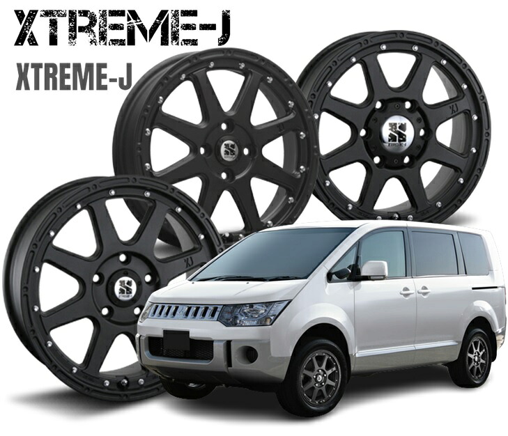 15インチ 4H100 4.5J+43 4穴 4本 エクストリームジェイ ホイール XTREME-J MLJ フラットブラック KY