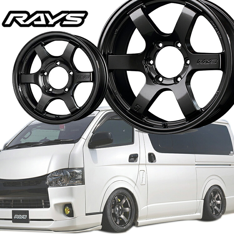 18インチ 6H139.7 8J+36 6穴 4本 1台分セット プラド ホイール gram LIGHTS 57DRX RAYS レイズ スーパーダークガンメタ