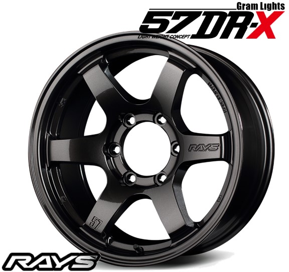 17インチ 6H139.7 8J+20 6穴 4本 ホイール gram LIGHTS 57DRX RAYS レイズ スーパーダークガンメタ