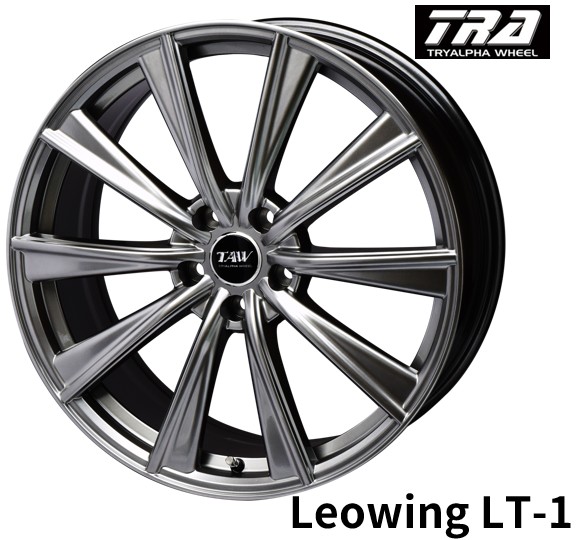 18インチ 5H120? 8.0J+40 5穴 1本 レオウィング LT-1 トヨタ専用 レクサス用TPMS対応ホイール Leowing LT-1 TRYALPHA ハイパーメタルシルバー KY
