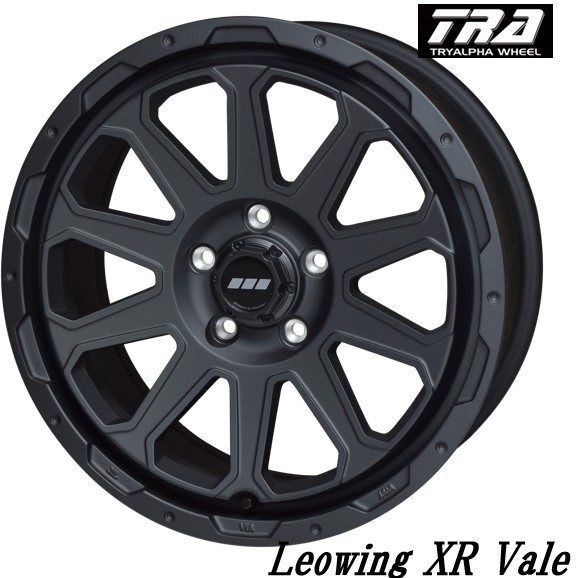 17インチ 5H114.3 7.0J+35 5穴 1本 レオウィング XR Vale X-TRAIL【除くT33】RAV4、デリカD5 等 ホイール Leowing XR Vale TRYALPHA マットブラック KY