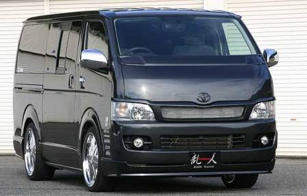乱人 ハイエース 200系 フロントハーフスポイラー 未塗装 RANDO