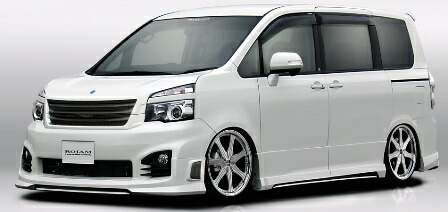ロジャム ヴォクシー 70系 ZRR70W 後期 フロントリップ・リアリップセット FRP/ゲルコート製 未塗装 ROJAM IRT