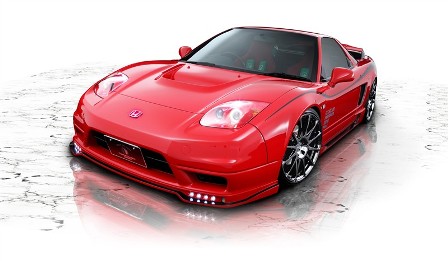 ロウェン NSX LA-NA2 フロントスポイラー LEDスポット付き FRP 未塗装 1H002A00 ROWEN PREMIUM プレミアム｜シンシアモール 店