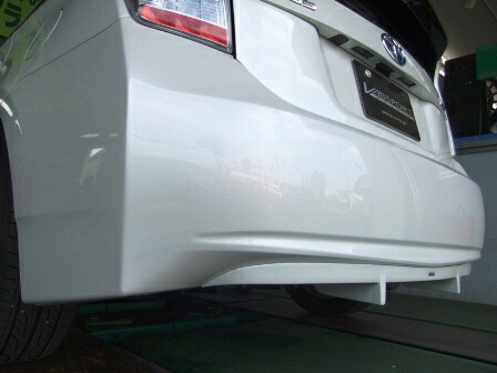 VABスポーツ VAB SPORT プリウス ZVW30 前期 後期 リアアンダーディフューザー FRP 未塗装