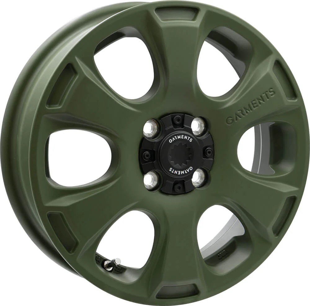 14インチ 4H100 4.5J+45 4穴 ホイール 1本 サンドカーキ WEDS クロスオーバーガーメンツ スタイルA｜シンシアモール 店