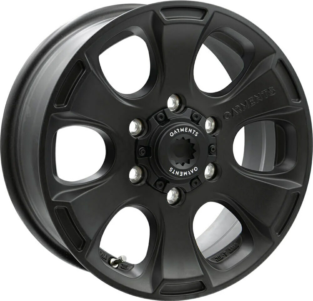 15インチ 6H139.7 6.0J 6J+33 6穴 ハイエース 用 ホイール 4本 サンドブラック WEDS クロスオーバーガーメンツ スタイルA｜シンシアモール 店