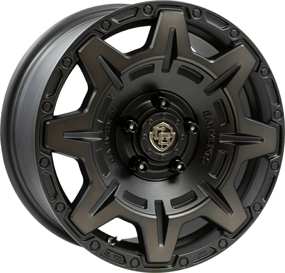 16インチ 5H114.3 7.0J 7J+5 5穴 ホイール 1本 マットブラッククリア WEDS クロスオーバーガーメンツ スタイルM