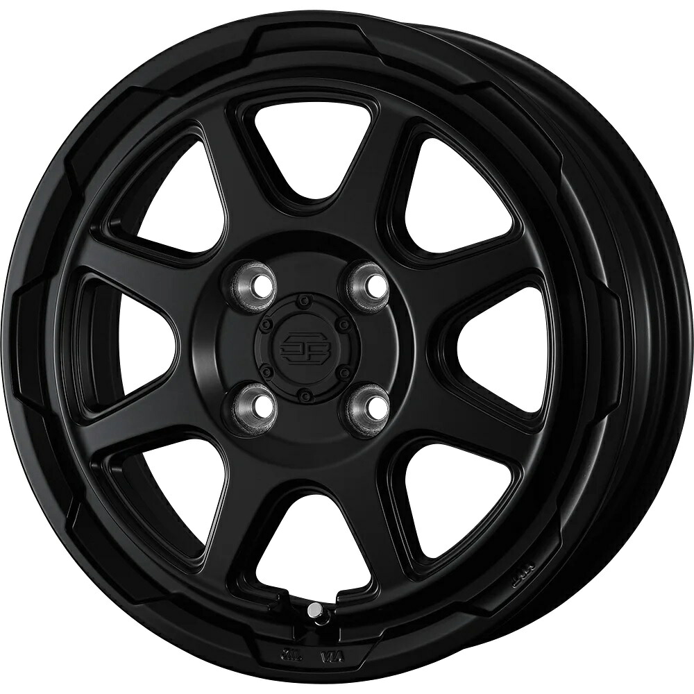 12インチ 4H100 3.50B+44 4穴 ウェッズ スタットベルク ホイール 1本 セミマットブラック WEDS STADTBERGE