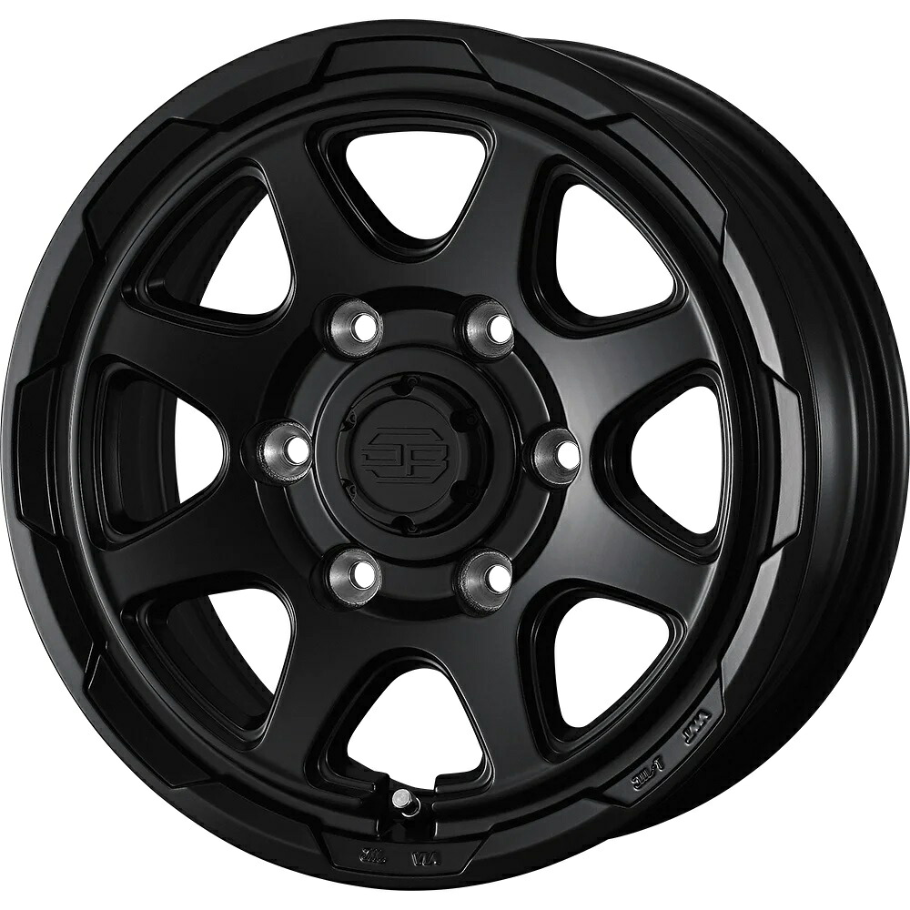 15インチ 4H100 4.5J+45 4穴 ウェッズ スタットベルク ホイール 4本 セミマットブラック WEDS STADTBERGE