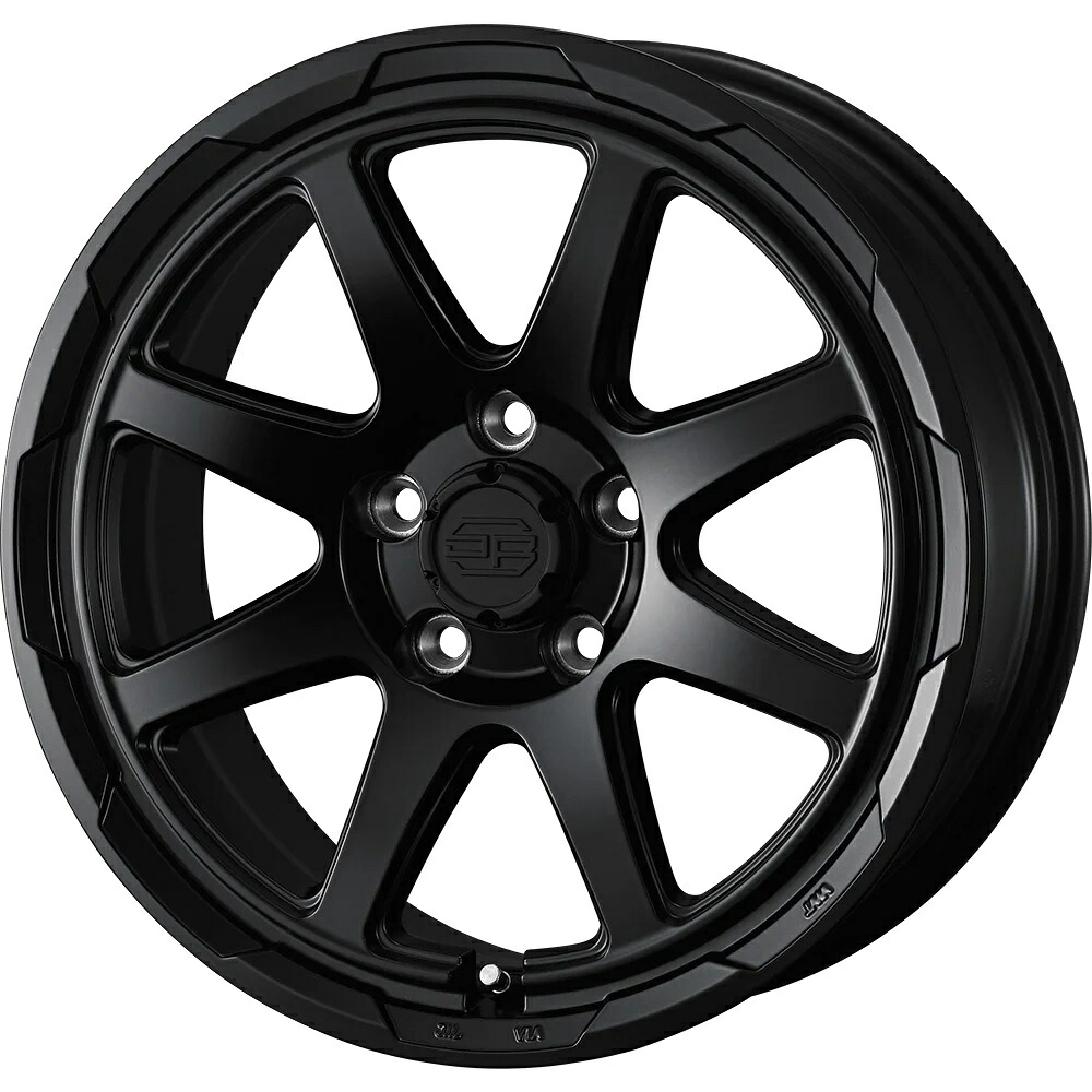 17インチ 5H114.3 7.0J 7J+38 5穴 ウェッズ スタットベルク ホイール 4本 セミマットブラック WEDS STADTBERGE