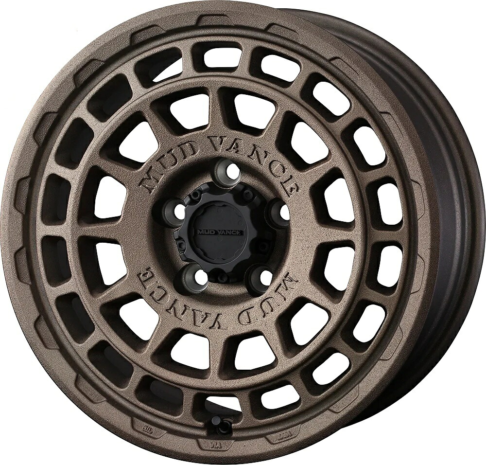 17インチ 5H114.3 7.0J 7J+38 5穴 マッドヴァンス タイプエフ ホイール 1本 FLINT BRONZE フリントブロンズ WEDS MUDVANCE X Type F|シンシアモール 店