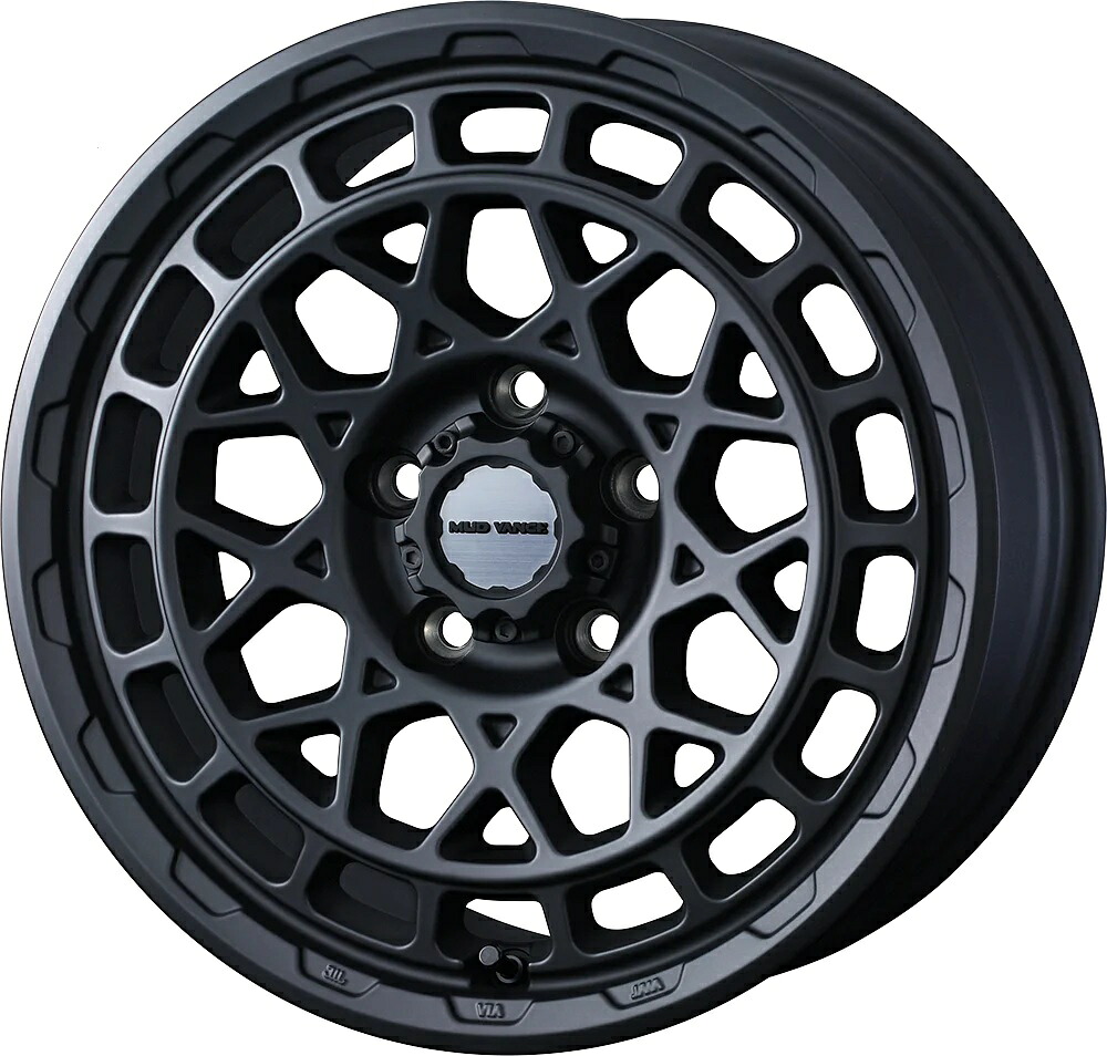 16インチ 6H139.7 6.5J+45 6穴 マッドヴァンス タイプエム キャラバン 用 ホイール 1本 FULL MAT BLACK フルマットブラック WEDS MUDVANCE X Type M