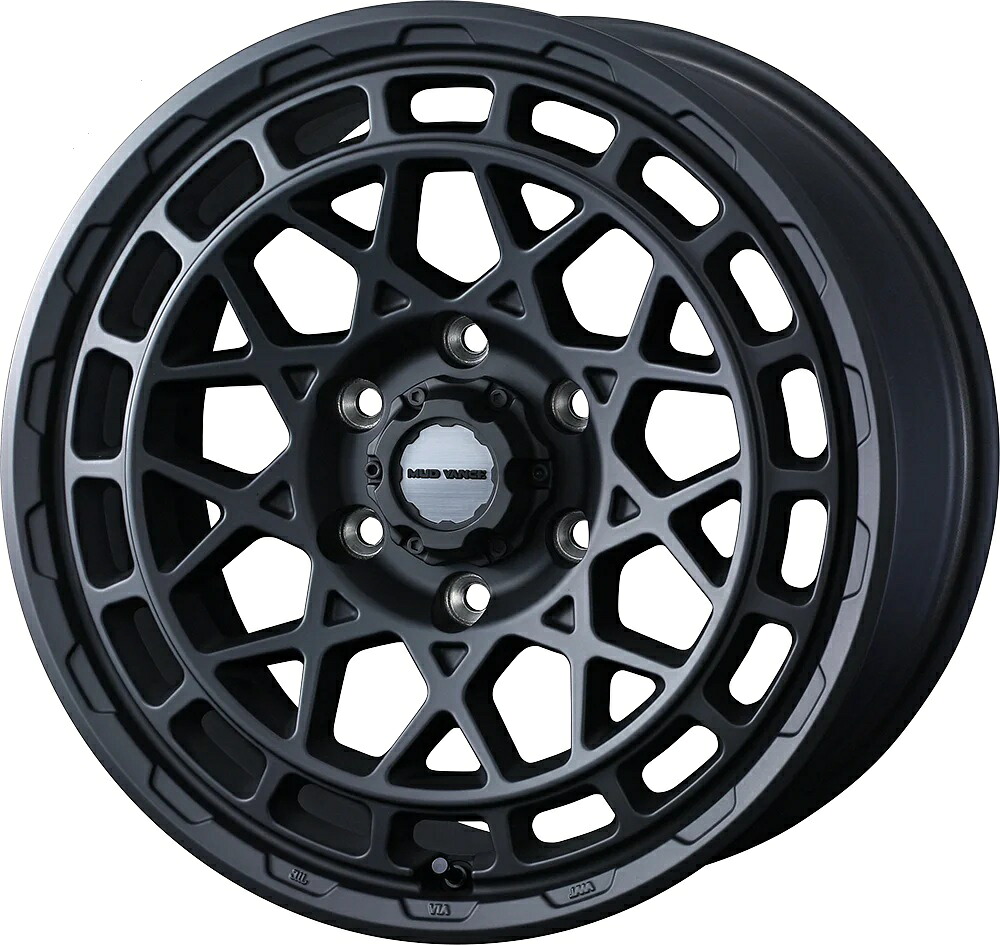 18インチ 6H139.7 9.0J 9J+50 6穴 マッドヴァンス タイプエム ホイール 4本 FULL MAT BLACK フルマットブラック WEDS MUDVANCE X Type M