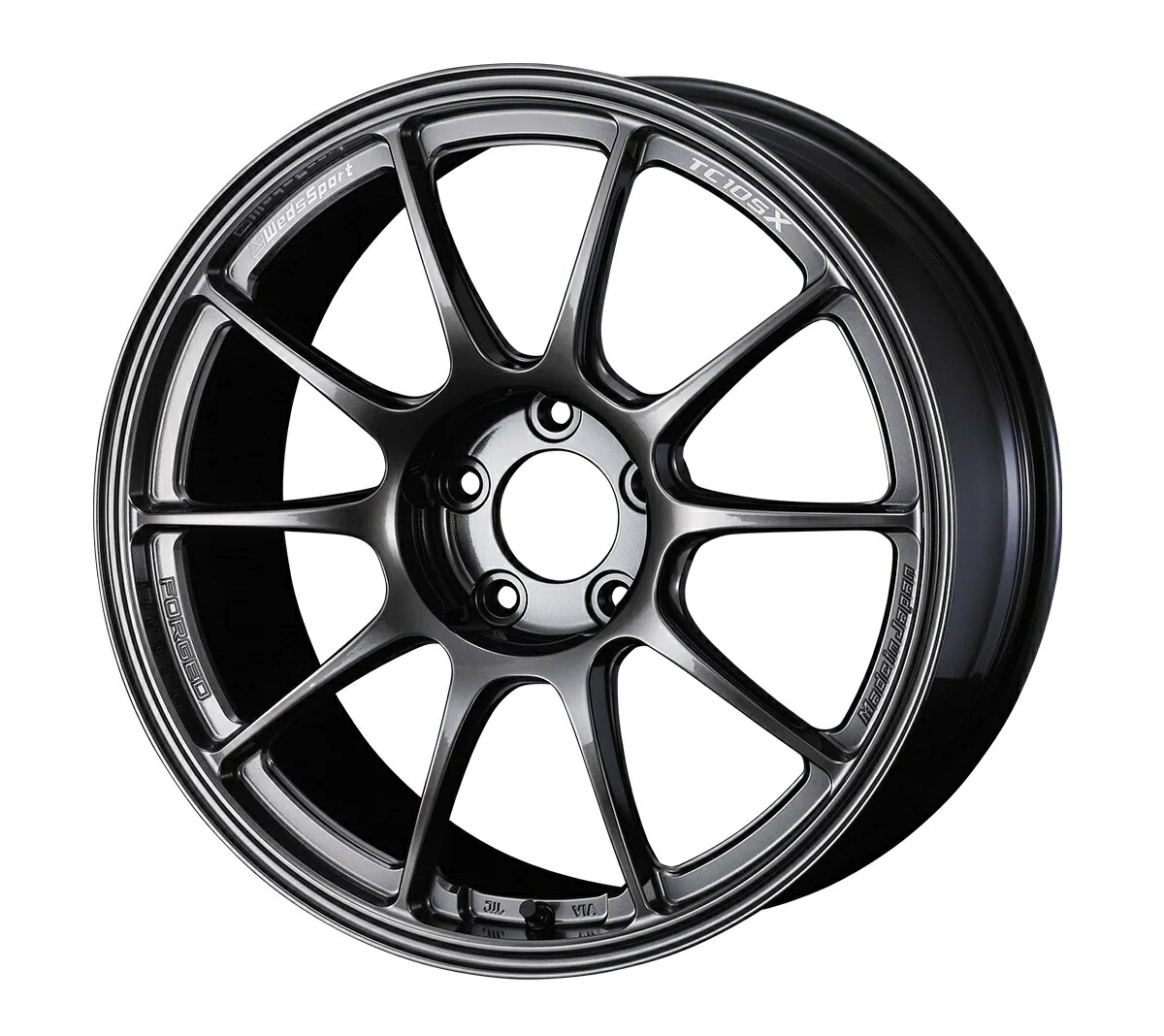 18インチ 5H114.3 8.5J+43 5穴 鍛造 ホイール 4本 EJ-TITAN WEDS WedsSport TC105X FORGED|シンシアモール 店