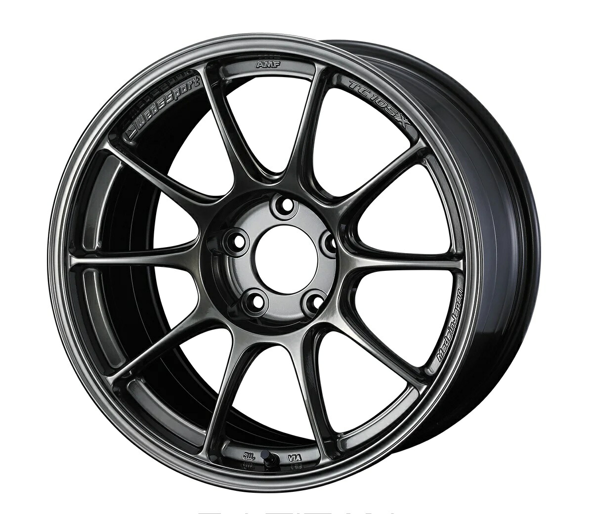 17インチ 5H100 9.0J 9J+35 5穴 ホイール 1本 EJ-TITAN WEDS WedsSport TC105X