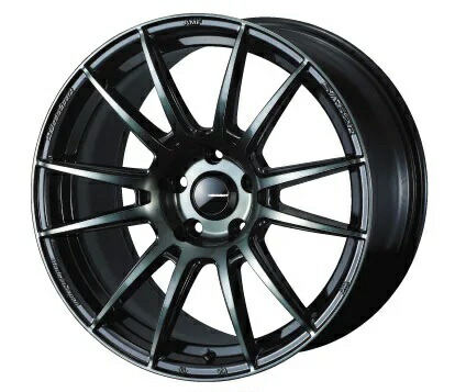 15インチ 4H100 6.0J 6J+48 4穴 ホイール 4本 WBC ウォースブラッククリアー WEDS WedsSport SA-62R