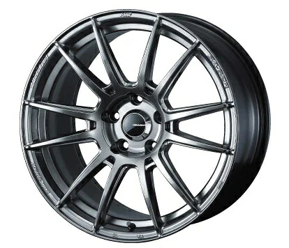 15インチ 4H100 6.0J 6J+48 4穴 ホイール 4本 PSB プラチナシルバーブラック WEDS WedsSport SA-62R