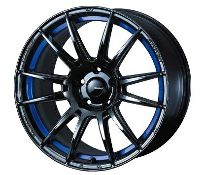 17インチ 5H100 7.5J+48 5穴 ホイール 1本 BLC 2 ブルーライトクロームツー WEDS WedsSport SA-62R｜シンシアモール 店