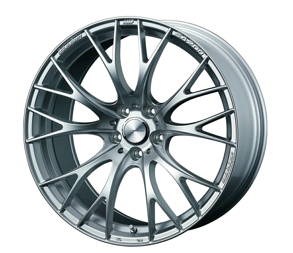 20インチ 5H114.3 8.5J+38 5穴 ホイール 1本 VI-SILVER ブイアイシルバー WEDS WedsSport SA-20R|シンシアモール 店