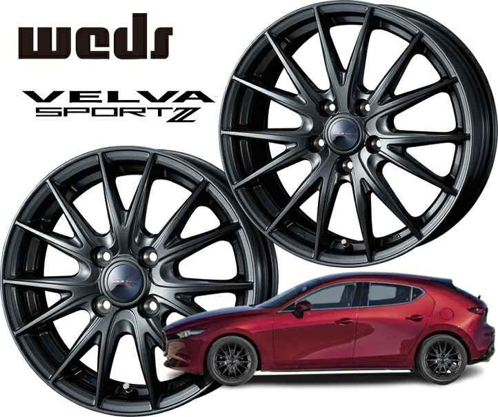 16インチ 4H100 5.5J+45 4穴 ウェッズ ヴェルヴァ スポルト ツー ホイール 4本 ガンメタリック WEDS VELVA SPORT2|シンシアモール 店