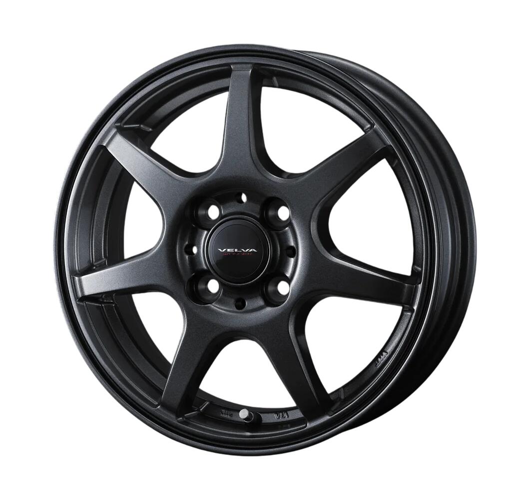 12インチ 4H100 3.5B+45 4穴 ヴェルヴァ ワンダー キャリー エブリイ用ホイール 4本 ディープメタル WEDS VELVA WONDER｜シンシアモール 店