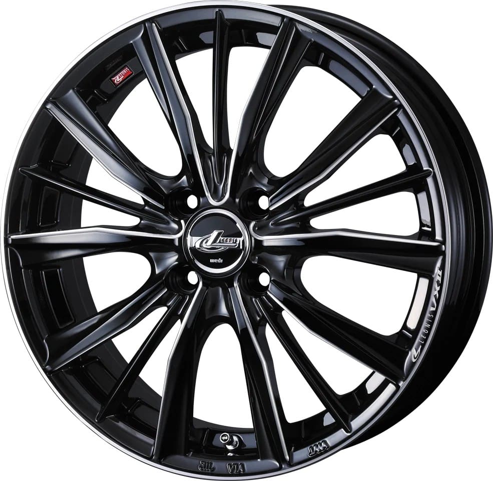 16インチ 5H114.3 6.5J+40 5穴 レオニス ホイール 4本 ブラックSCマシニング BKSC WEDS LEONIS VXII VX2|シンシアモール 店