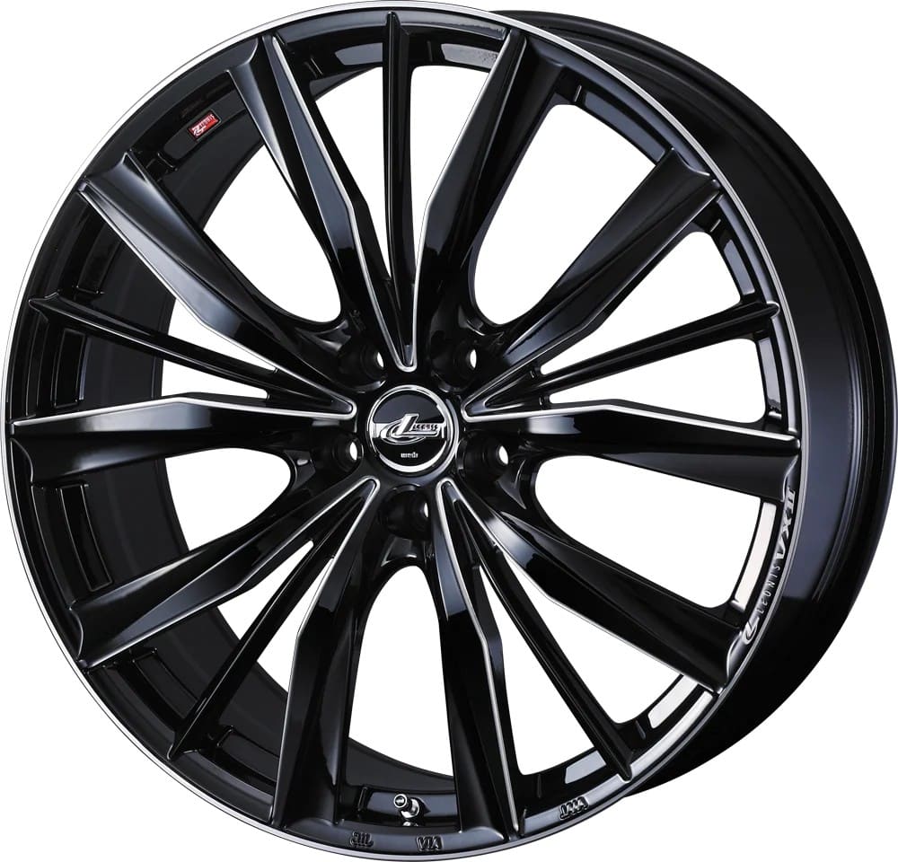 19インチ 5H120 7.0J 7J+39 5穴 レオニス ホイール 4本 ブラックSCマシニング BKSC WEDS LEONIS VXII VX2