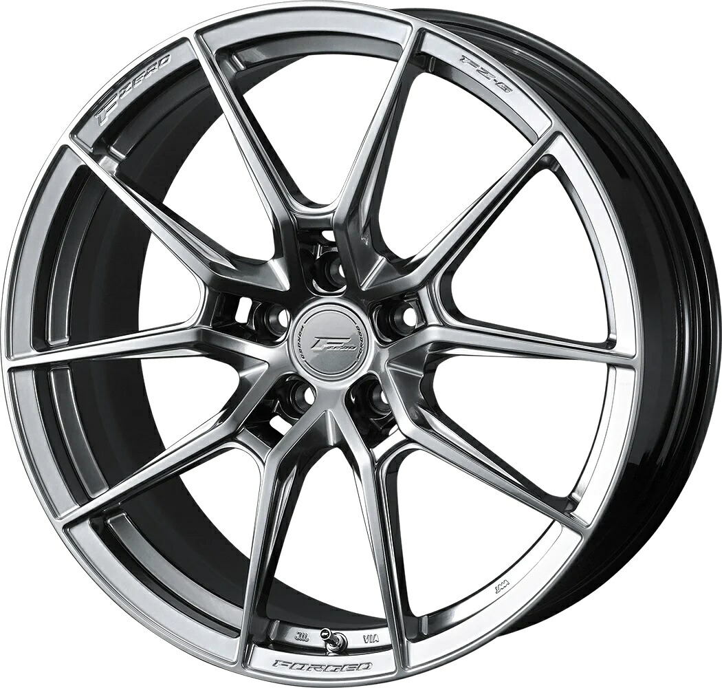 18インチ 5H112 8.0J 8J+48 5穴 ウェッズ エフゼロ エフゼットシックス ホイール 1本 ダイヤモンドブラック WEDS F ZERO FZ-6|シンシアモール 店
